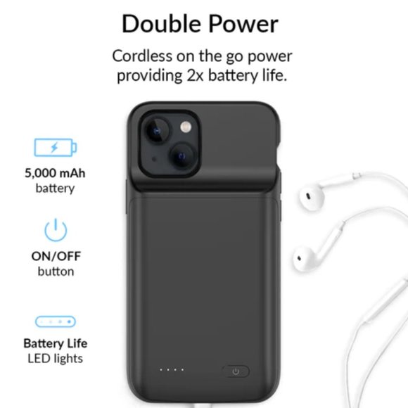 Black ReCharge™ Case: Iphone 12 Pro - Picture 4 of 4